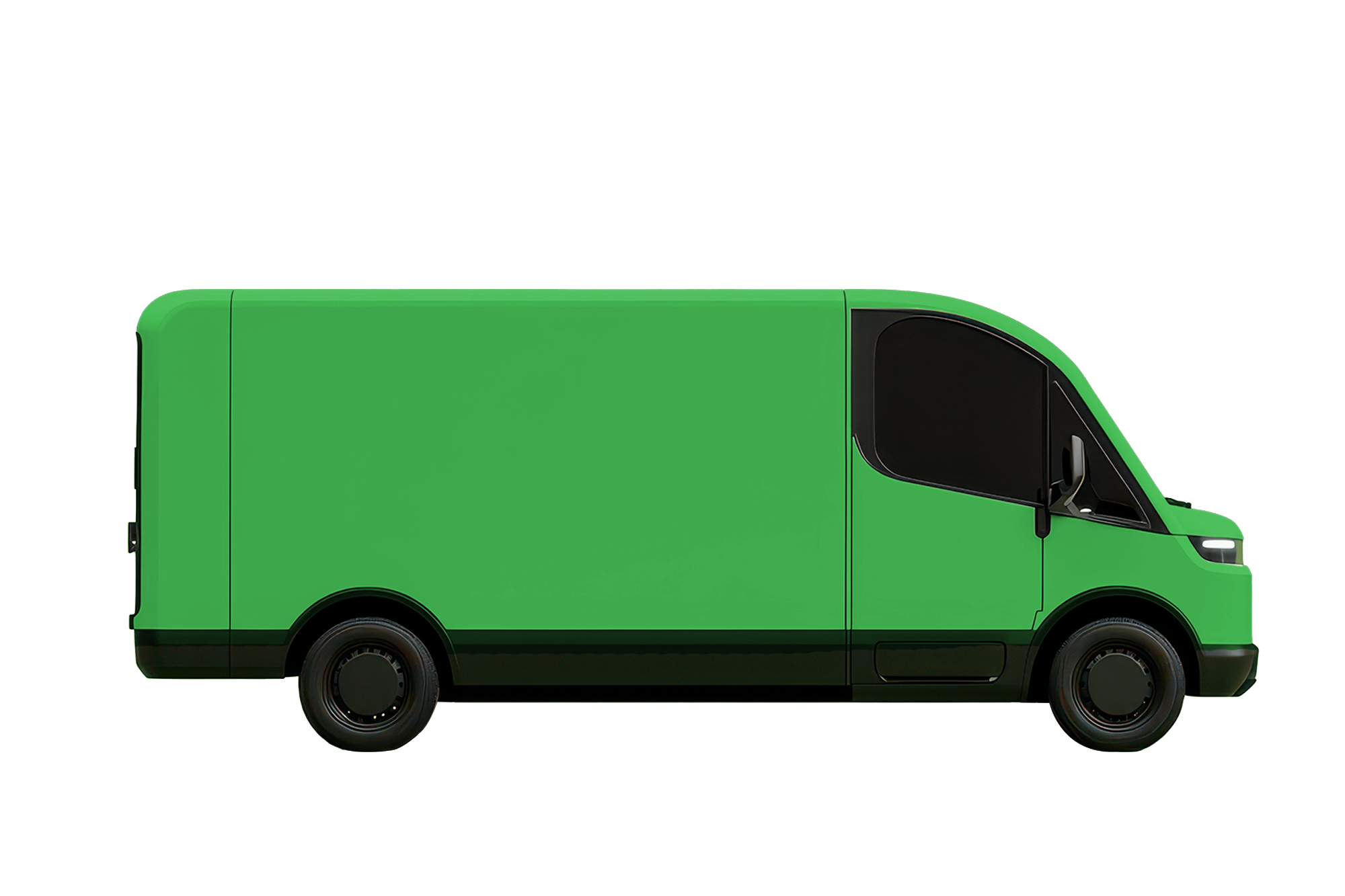 An image of a last mile delivery van outfitted with a Nativas motor.